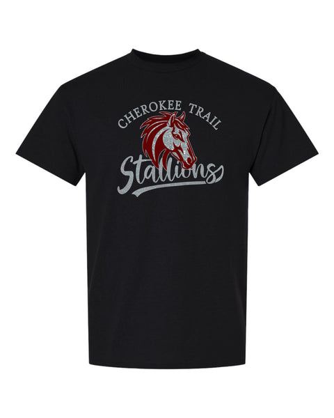 CTE Basic Tee STALLION Design- Matte or Glitter
