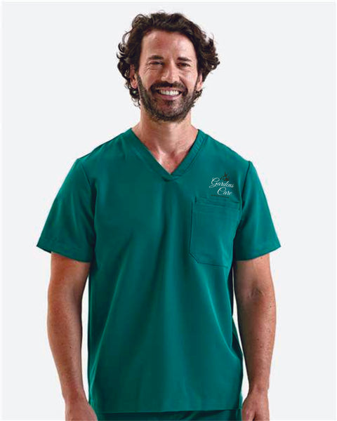 Gardens Care V-Neck Onna Scrubs Top- Ladies and Unisex