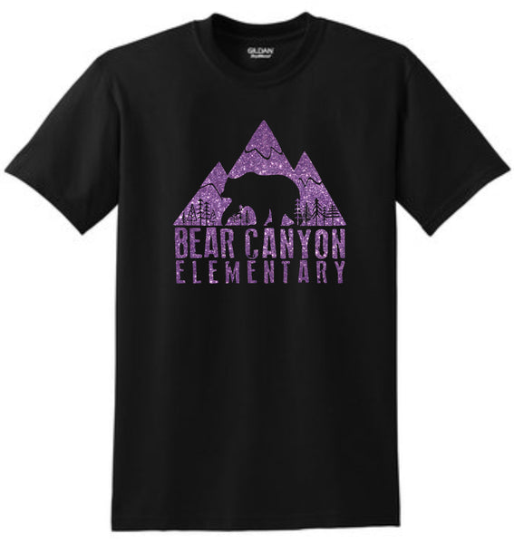 Bear Canyon Basic Tee LOGO Design- Matte or Glitter