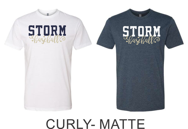 Storm Baseball Youth Tee- 3 designs