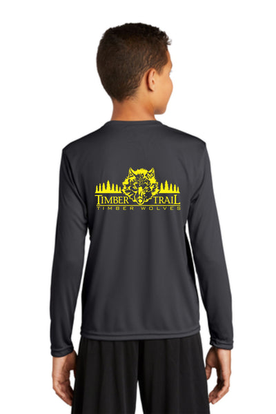 Timber Trail Wolf Pack Wicking Long Sleeve Tee- Youth, Ladies, Adult Sizes