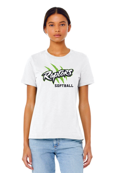 Raptors Softball 2023 Tee- Ladies and Unisex Sizes