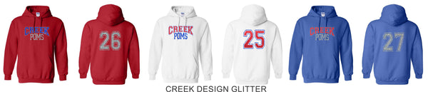 Creek Poms Hoodie- 2 designs