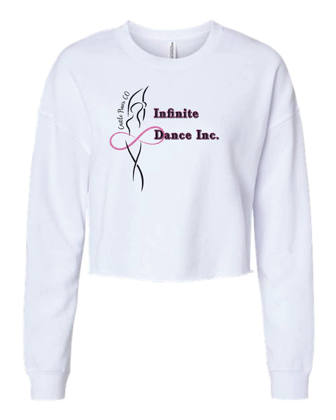 Infinite Dance Ladies Cropped Crewneck Sweatshirt