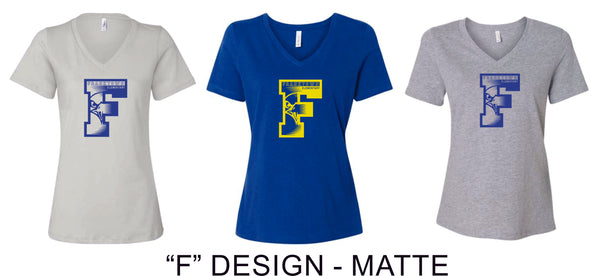 Franktown Ladies V-Neck Tee- 3 Designs