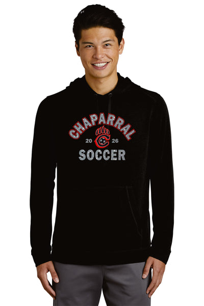 Chap Soccer Unisex Wicking Triblend Hoodie-Matte or Glitter