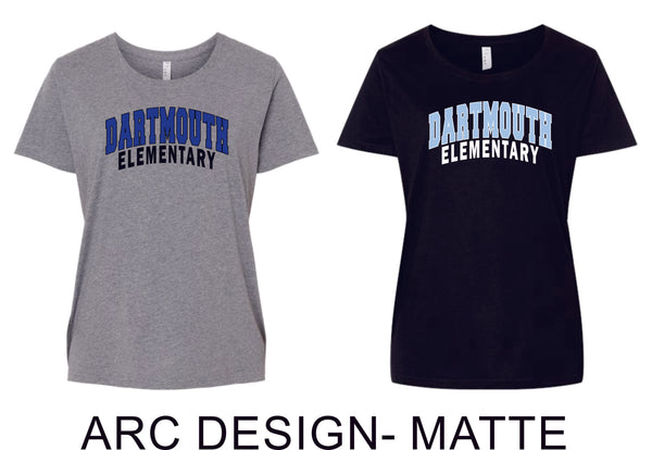 Dartmouth Curvy Ladies Tee- 4 designs