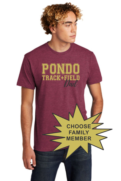 Pondo FAN Track & Field FAMILY Tee- matte and glitter