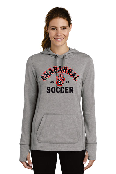 Chap Soccer Ladies Wicking Triblend Hoodie- Matte or Glitter