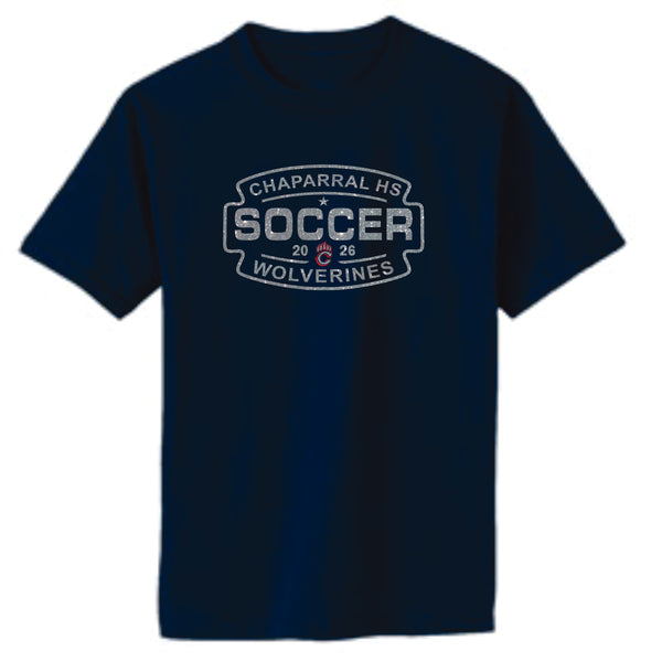 Chap Soccer Basic SOCCER Tee- Matte or Glitter