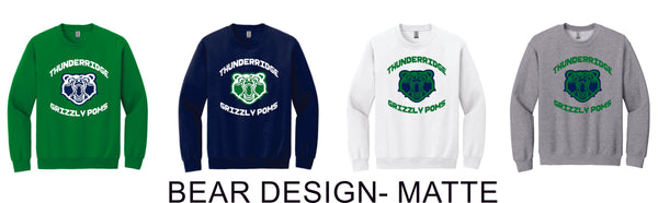 Thunder Ridge Poms Crewneck Sweatshirt - 4 Designs