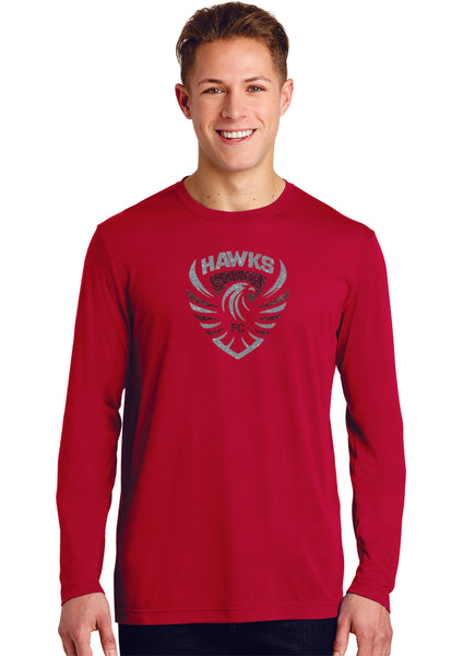 CO Hawks Sport-Tek Unisex Long Sleeve Tee - Matte or Glitter