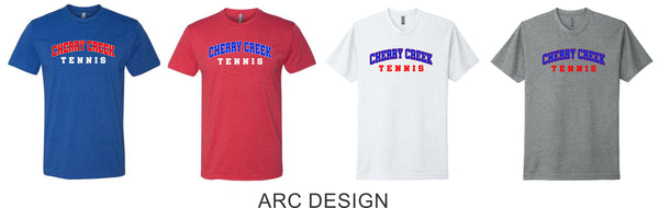 Creek Tennis  Tee- 4 Colors- 3 Designs