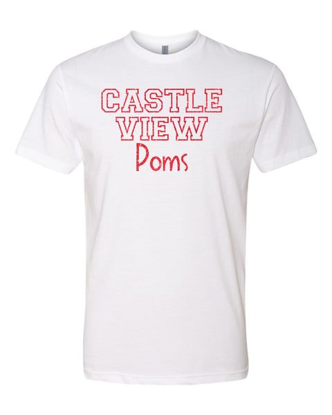 Castle View Poms ATHLETIC Design Tee- 3 Colors