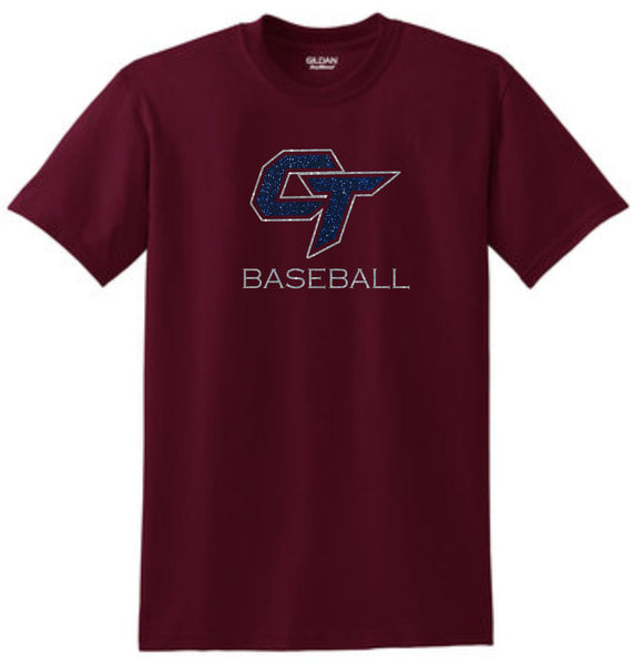 CT Baseball CT DESIGN Basic Tee- Matte or Glitter