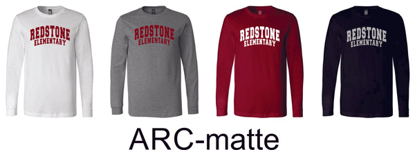 Redstone Unisex Long Sleeve Tee- 3 designs- Matte or Glitter