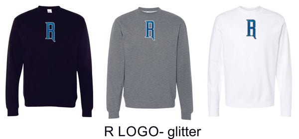 Rival Fastpitch Crewneck Sweatshirt- matte and glitter