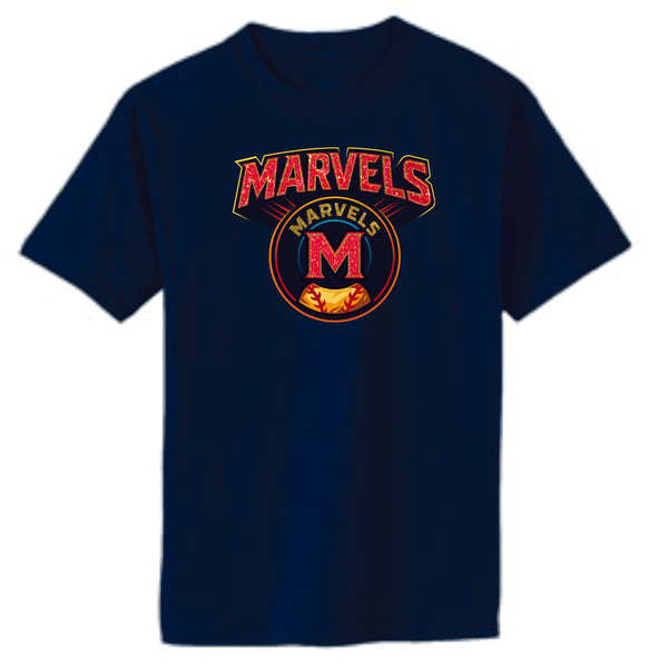 Marvels Basic LARGE LOGO Tee- Matte or Glitter