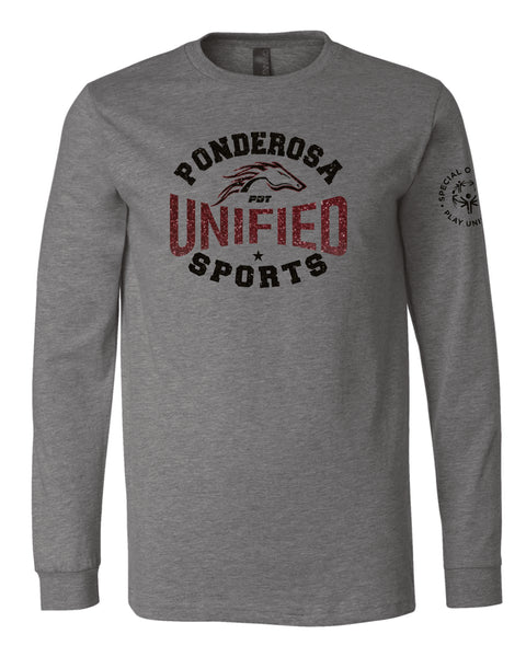 Pondo Unified Long Sleeve Tee- Matte or Glitter