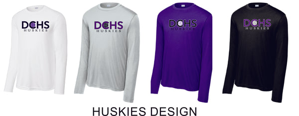 DCHS Volleyball Wicking Long Sleeve Tee- Youth, Ladies, Adult Sizes
