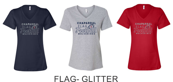 Chap Flag Football Ladies Tee- 4 design choices