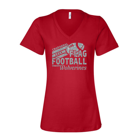 Chap Flag Football Ladies Tee- 4 design choices