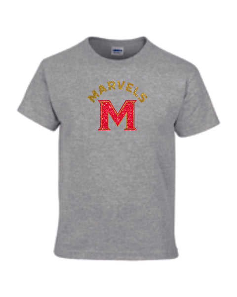 Marvels Basic "M" Tee- Matte or Glitter