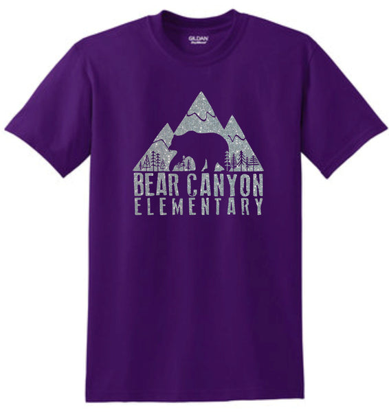 Bear Canyon Basic Tee LOGO Design- Matte or Glitter