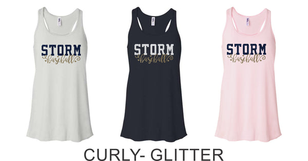 Storm Baseball Flowy Tank- 3 designs