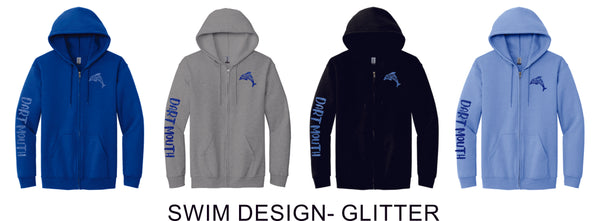 Dartmouth Zip Up Hoodie- 4 Colors