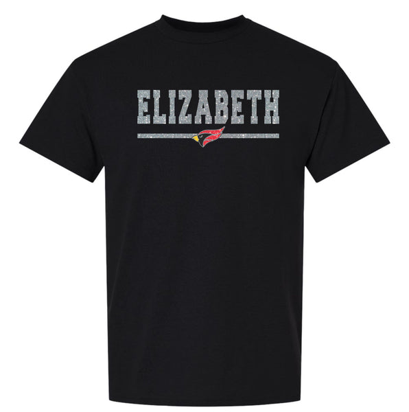 Elizabeth HS Basic Tee BAR Design- Matte or Glitter