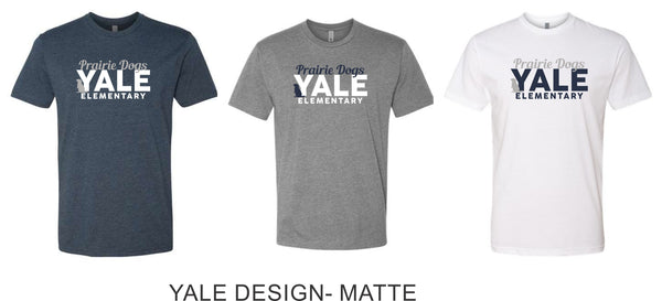 Yale Elementary Next Level Tee- 4 Designs