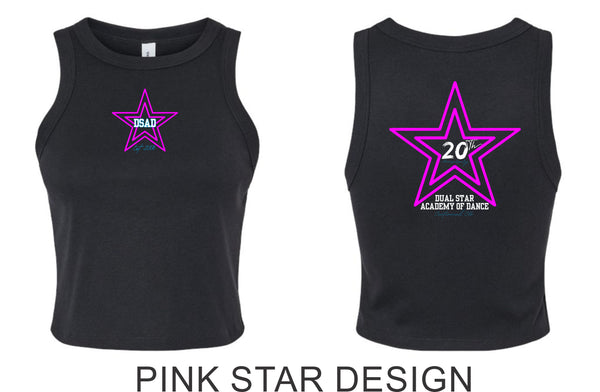 Dual Star 20th ANNIVERSARY Tank- Ladies, Youth- 6 Designs