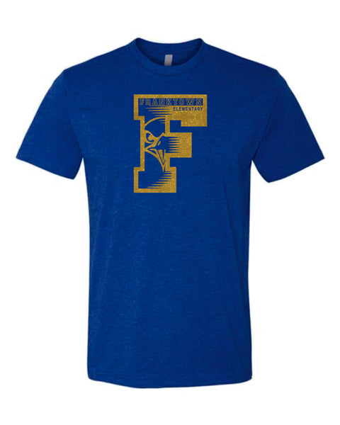 Franktown "F" Basic Tee- Matte or Glitter