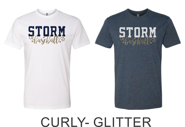 Storm Baseball Youth Tee- 3 designs