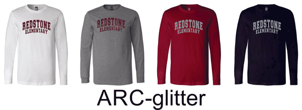 Redstone Unisex Long Sleeve Tee- 3 designs- Matte or Glitter