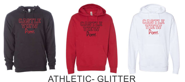 CV Poms Hoodie- Adult and Youth- 5 designs