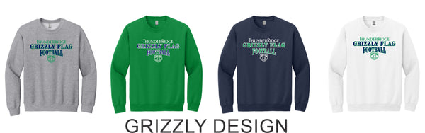 Thunder Ridge Flag Football Crewneck Sweatshirt - 5 Designs