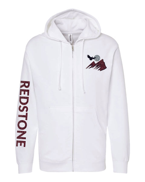 Redstone Zip Up Hoodie- Youth, Unisex Sizes- matte or glitter