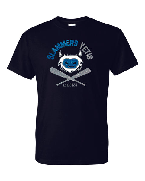 Slammers Yetis Basic Tee- Matte or Glitter