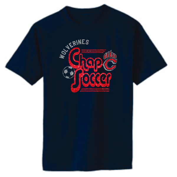 Chap Soccer Basic RETRO Tee- Matte or Glitter