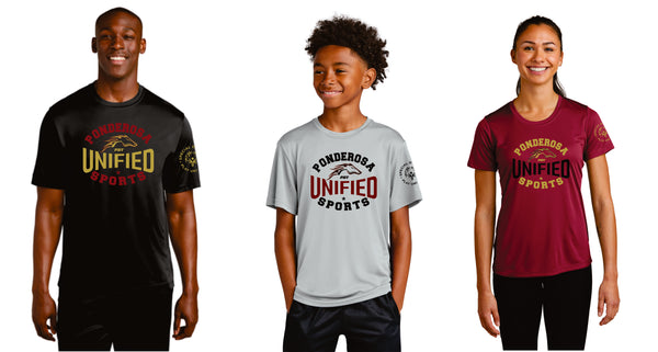 Pondo Unified Wicking Tee- Youth, Ladies, Adult Sizes