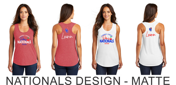 Creek Poms 2026 Triblend Ladies Tank- 4 Designs