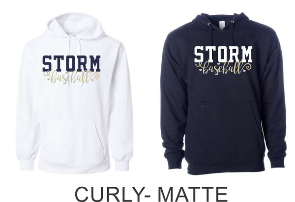 Storm Baseball Hoodie- Adult and Youth