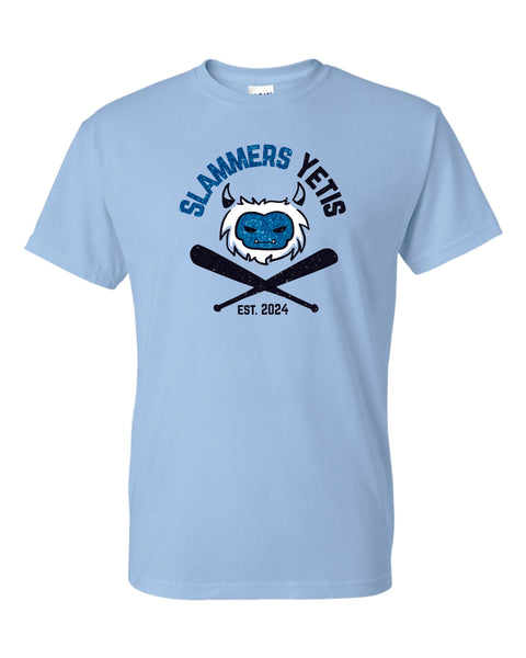 Slammers Yetis Basic Tee- Matte or Glitter