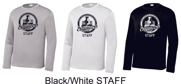 Iron Horse STAFF Wicking Long Sleeve Tee- Ladies, Unisex, and Youth