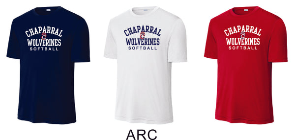 Chap Softball Wicking Tee- Ladies, Unisex, and Youth