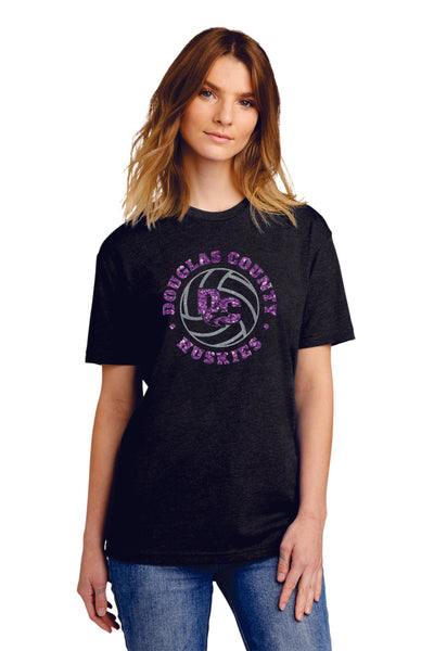 DCHS Volleyball BALL Tee- Matte and Glitter