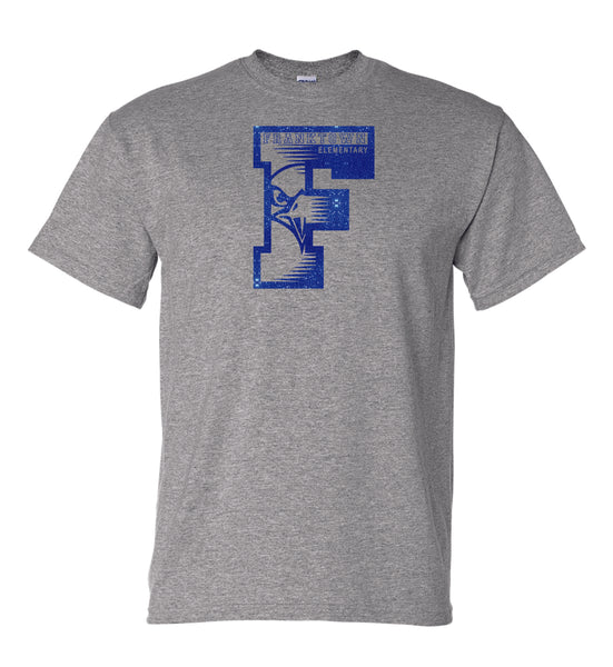 Franktown "F" Basic Tee- Matte or Glitter