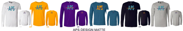 APS Bella Canvas Long Sleeve Tee- 6 Colors- 5 Designs